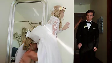 Busty bride fucks the best baffle with minutes before the ceremony